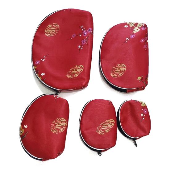 5 "Nesting Doll" Zippered Bags - Cosmetics, travel, organization, etc. - Picture 1 of 5